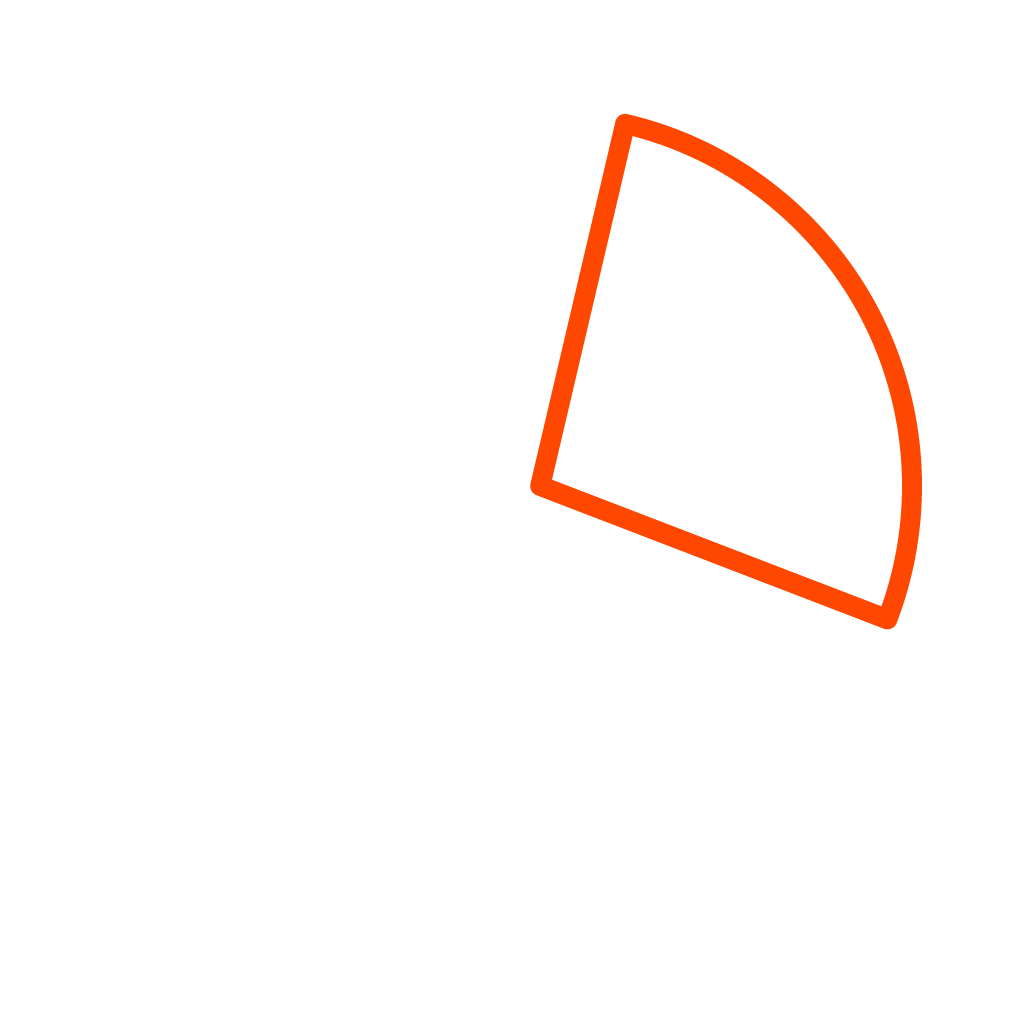 Pie Chart White Icon
